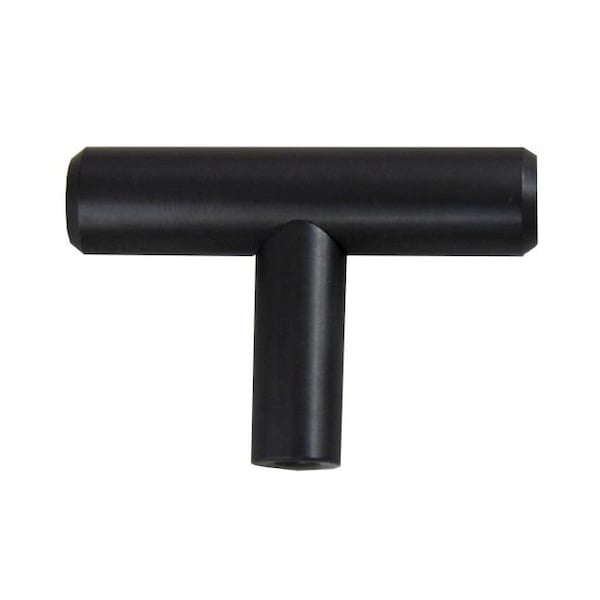 Crown 2" Bar Pull Cabinet Knob Matte Black Finish CHK102BK - main